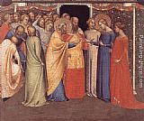 Marriage Paintings - The Marriage of the Virgin by Bernado Daddi